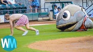 Top 10 Ridiculous Mascot Moments [upl. by Annoeik]