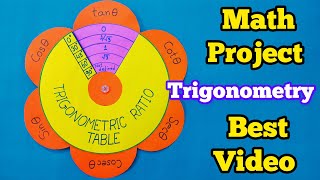 Maths Working modelTrigonometric Ratio tableTrigonometric ratio modelmathsprojectproject👍 [upl. by Wendel380]