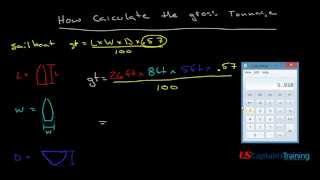 Vessel Gross Tonnage Simple Calculation [upl. by Asyal28]