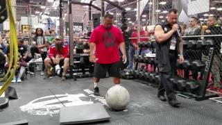 HIGA MONSTER clean amp pressing a 170 lbs Atlas Stone in the Animal Pak Cage 2017 [upl. by Atlanta]