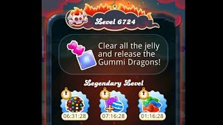 candy crush saga legendary level  candy crush saga level 6720 to 6725 [upl. by Atorod]