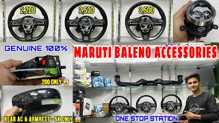 Baleno Nexa Genuine Accessories With Price ✅ Maruti Suzuki Baleno Nexa Accessories ✅ Baleno Modified [upl. by Adiuqal]