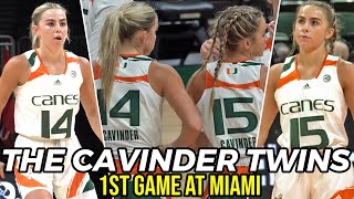 THE CAVINDER TWINS FIRST GAME AT MIAMI 💥 quotTheyre Not Just A Pretty Facequot 💥 Highlights  Interviews [upl. by Cinamod]