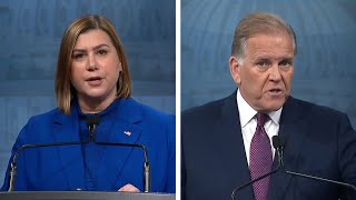 Slotkin Rogers face off in final Michigan Senate race debate [upl. by Atil]