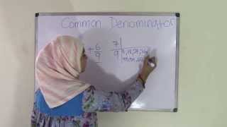 5th Grade Math How to Find Common Denominators [upl. by Ahsiekal]