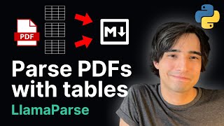 LlamaParse Convert PDF with tables to Markdown [upl. by Anekahs]