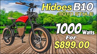 Hidoes B10 Review  Best Motorcycle Style E Bike UNDER 1000 For 2024 [upl. by Nidak927]