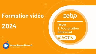 La création du dossier  EBP Devis Facturation Bâtiment 2024 Activ [upl. by Innig]