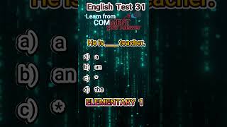 English Elementary Test 31 [upl. by Nicholl]