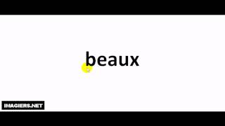 French pronunciation  beaux [upl. by Enyrhtak]