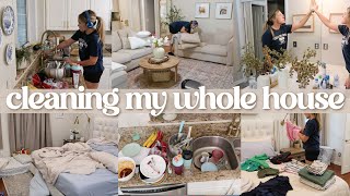 ALL DAY CLEAN WITH ME  whole house cleaning motivation  stay at home mom cleaning routine 2024 [upl. by Utas91]