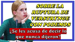 La ruptura de Lilith Verstrynge con Podemos decir que dijeron lo que no dijeron caso Jaume Asens [upl. by Charie48]