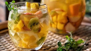 SICILIANI CREATIVI  Sangria bianca con Martini  White Sangria with Martini shorts shortsrecipe [upl. by Nolan484]