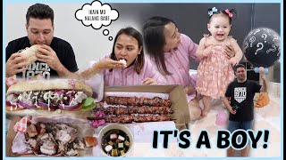 THE DAY WE FOUND OUT THE GENDER KUMUSTA NAMAN SI DADDY FILIPINO FOOD MUKBANG ❤️  rhazevlogs [upl. by Ajed]