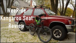 WeeRide Kangaroo Seat Review  Diamondback Release Mountain Bike [upl. by Arreyt]