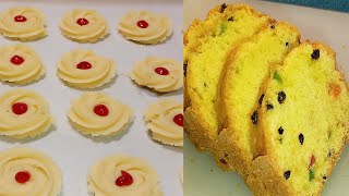 Bakery Style Fruit Cake Recipe  Jam Drop Butter Cookies  Tea Time Recipes [upl. by Edla]