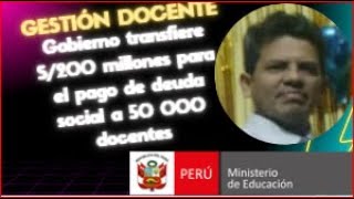 A fines de agosto se realizará el pago de la deuda social DS N° 1362024EF Mg Víctor Zarate [upl. by Nissensohn]