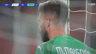 GIROUD DA PORTIERE SALVA IL MILAN‼😱 GENOAMILAN 01 [upl. by Behre]