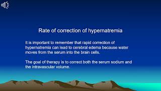 Correction of hypernatremia [upl. by Loar620]