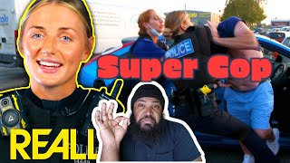 American reacts to UK Police Super Woman [upl. by Ihn]