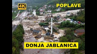 Donja Jablanica Detaljan snimak katastrofalne poplava iz zraka Snimao sam po kiši [upl. by Fadil367]