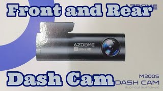 Front and rear AZDOME dash camera installation M300S [upl. by Pier]