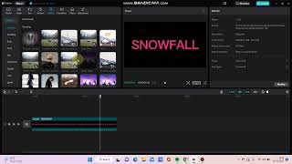 CapCut Tutorial Snow Fall Text Effect [upl. by Eidnew]