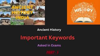 Important Ancient History Keywords Part  1  UPSC CSE [upl. by Eyoj]