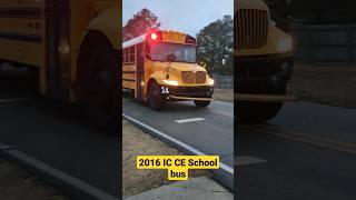 2016 IC CE School bus morning pickup icbus schoolbus [upl. by Shalna]