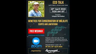 Udayan Borthakur talks about conservation genetics [upl. by Bozuwa920]