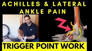 Achilles TENDONITIS amp ANKLE PAINTrigger Points [upl. by Nueovas]