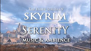 Skyrim Peaceful Music amp Ambience  Soothing Soundtrack  The Journey  Relaxing Walk Across Skyrim [upl. by Tigirb]