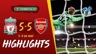 Liverpool 55 Arsenal 54 on penalties Reds win dramatic 10goal thriller  Highlights [upl. by Yreneh556]