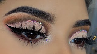 Shimmery Bling CutCrease ✨ Holiday Makeup Tutorial  Rosita Rodriguez [upl. by Iow]