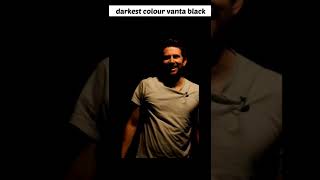 painting whole room with darkest colour vanta black factshorts [upl. by Gladis]