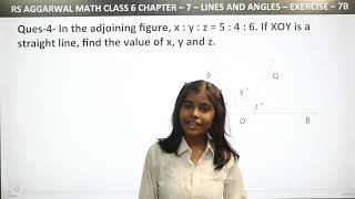 Q1 to 5 Ex  7B  Ch  7  Lines and Angles  RS Aggarwal Math class 9  RN Glory [upl. by Hephzibah704]