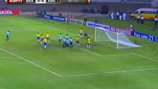 Brazil v Argentina 2010 South American World Cup Qualifiers [upl. by Suoivatra]