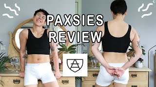 Paxsies Sports Binder Extra Strong Review for FTM Trans Guys and Transmasculine Enbies [upl. by Oswald933]