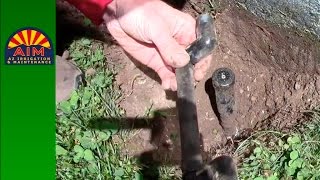 Replacing Broken Sprinkler Head with New One and Swing Joint [upl. by Somerville]