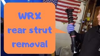 WRX rear strut removal [upl. by Tibbs]