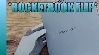 Rocketbook Flip Reusable Notebook Unboxing HowTo amp Review [upl. by Cumine650]