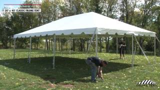 20 x 40 Classic Frame Tent  Installation Procedure [upl. by Hurff598]