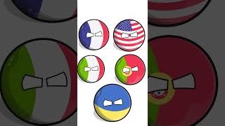 Ucraina vs Russia countryballs animation russia ucrania [upl. by Eniamat]