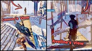 Aveline Meets Connor BOTH PERSPECTIVES COMPARISON REMASTERED Ac  Liberation Remastered [upl. by Allyson423]