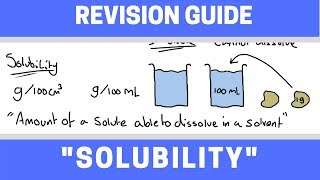 Solubility  GCSE Chemistry Revision Guide  The Chemistry School [upl. by Bradlee]