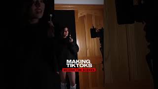 Behind The Scenes Making TikToks 👀 [upl. by Kred143]