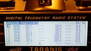 TARANIS X9D PLUS  FLIGHT MODES PROGRAMMING WITH PIXHAWK  APM [upl. by Laenaj]