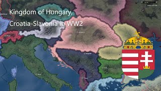 Hungary in 1914 borders in WW2  Hoi4 Timelapse [upl. by Erodoeht]