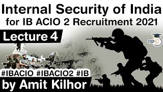 Internal security of India lecture 4 for IB ACIO 2 exam  Jammu and Kashmir Militancy [upl. by Anoval]