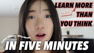 Learn Chinese Easily and Effortlessly In Five Minutes  Learn Real Useful Chinese Phrases [upl. by Nagirrek]